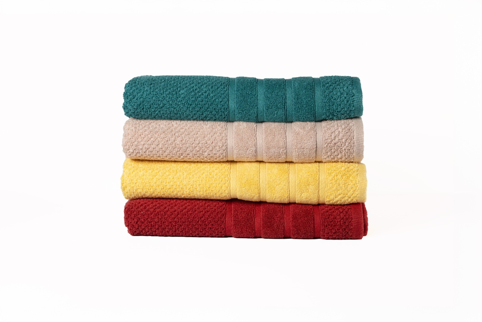 Vibrant 4-Piece Multi-Color Bath Towel Set | 70x140cm | 550 GSM 100% Cotton